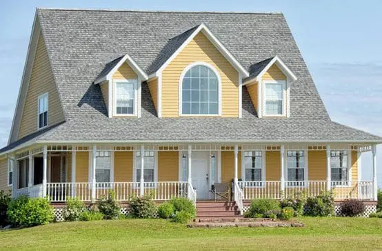 Painted Yellow House Exterior