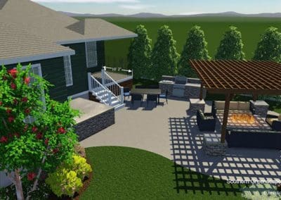 Southern Greenscapes Landscape Design & Construction | Rock Hill, SC | 3d design