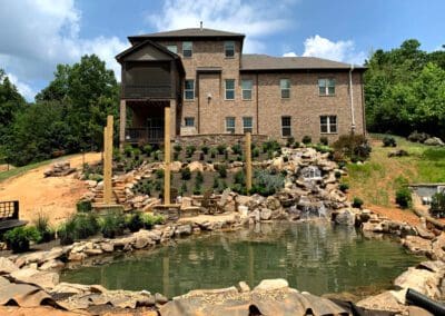 Southern Greenscapes Landscape Design & Construction | Fort Mill, Tega Cay, Rock Hill, Lake Wylie, Clover. Indian Land, Waxhaw, Weddington | pine moss lane