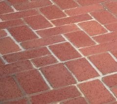 Brick patio design