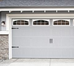 Painted garage door