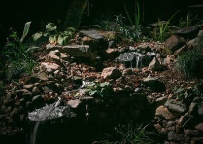 Southern Greenscapes Landscape Design & Construction | Rock Hill, SC | lighting in water feature