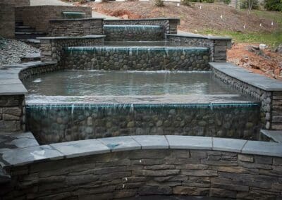 Southern Greenscapes Landscape Design & Construction | Rock Hill, SC | lighting in water feature