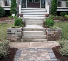 Hardscape front entrance